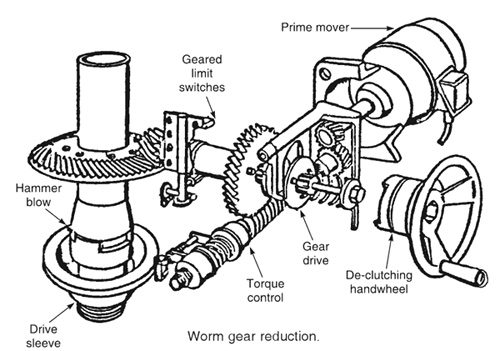 worm gear reduction