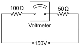 What will be the reading of the voltmeter in the given figure?