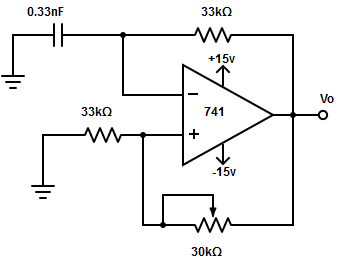 Determine the output frequency for the circuit given below