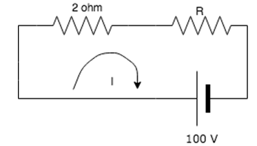 Find the value of R if the power in the circuit is 1000W.