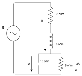 Find the value of the source voltage from the following circuit.
