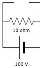 The voltage across the open circuit is?