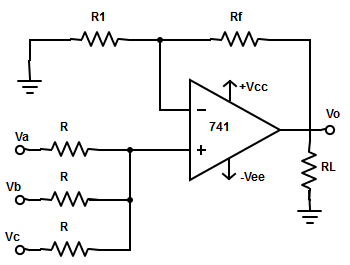 In the circuit shown, supply voltage = ±15v, Va= +3v , Vb