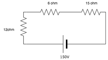 Find the voltage across the 6-ohm resistor.