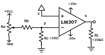 Find the input offset voltage for the circuit shown